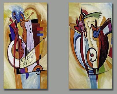 Dafen Oil Painting on canvas abstract-set152